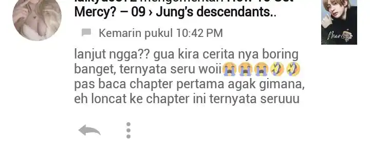 Image from yapping: tp fr waktu ngedraf itu aku juga mikir ceritanya boring bgt, terlebih ...