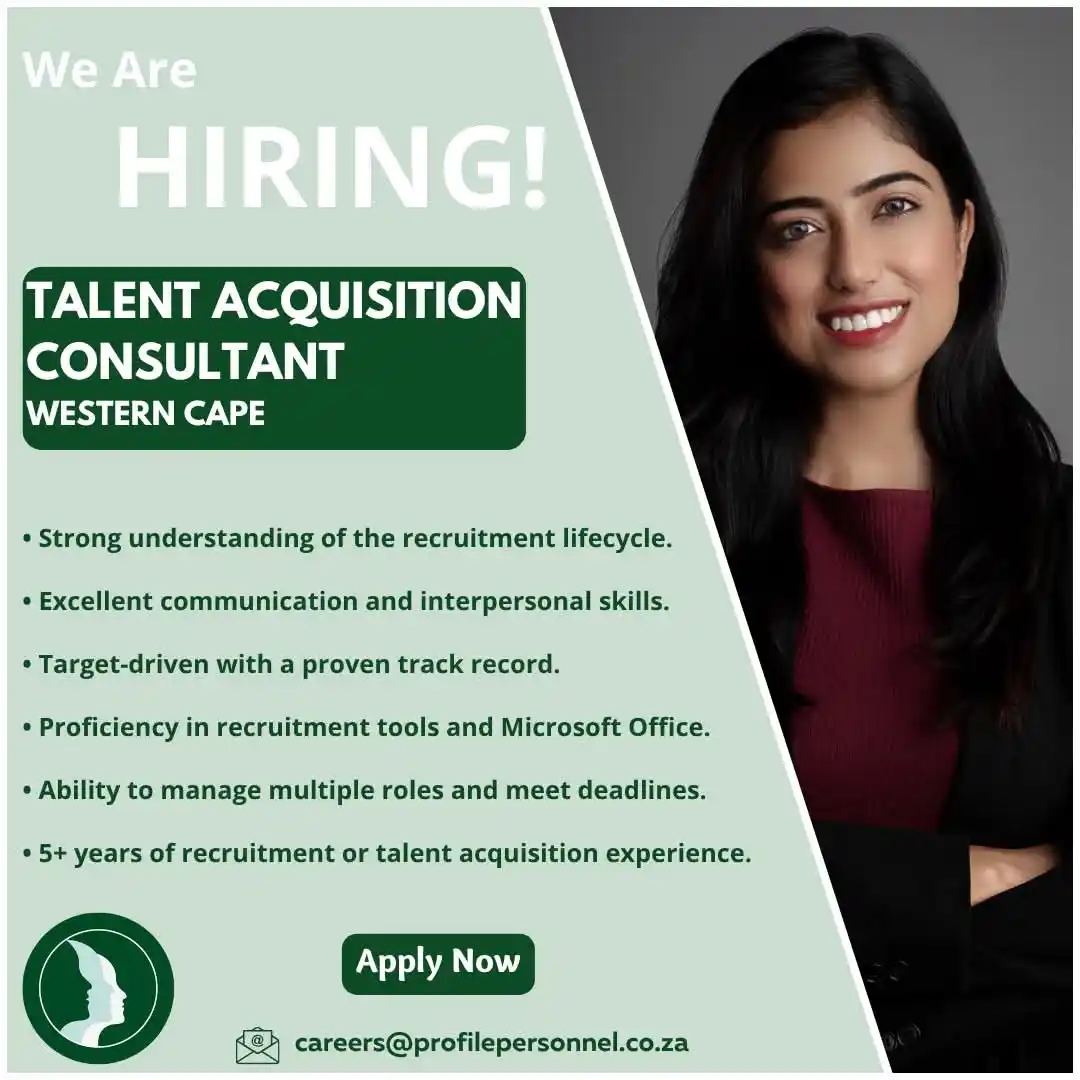 Image from Advertise Jobs/Werk: 📍 𝐖𝐞𝐬𝐭𝐞𝐫𝐧 𝐂𝐚𝐩𝐞 🔥 𝐖𝐞’𝐫𝐞 𝐇𝐢𝐫𝐢𝐧𝐠 𝐄𝐥𝐢𝐭𝐞 𝐑𝐞𝐜...