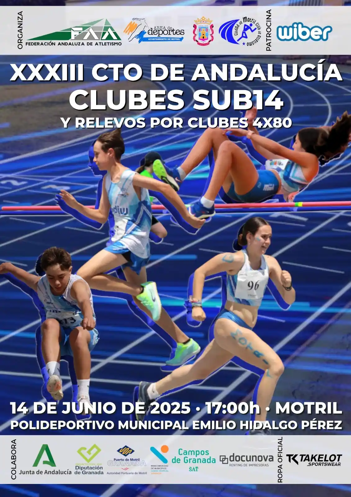 Image from Ayuntamiento de Motril: 🏃🏼 XII Campeonato de Andalucía de Clubes Sub12 y Relevos 4x60. Unas...