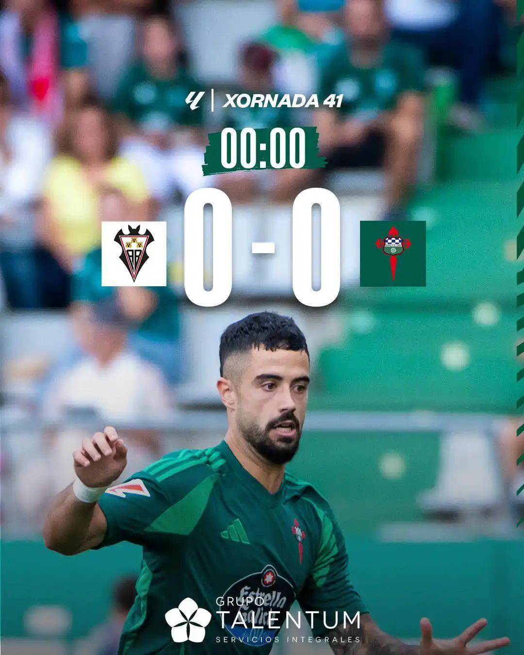 Image from Racing Club Ferrol: 1⃣▶️⏱️0⃣ | 0-0 | Balón en xogo no Carlos Belmonte!  <a class="text-blu...
