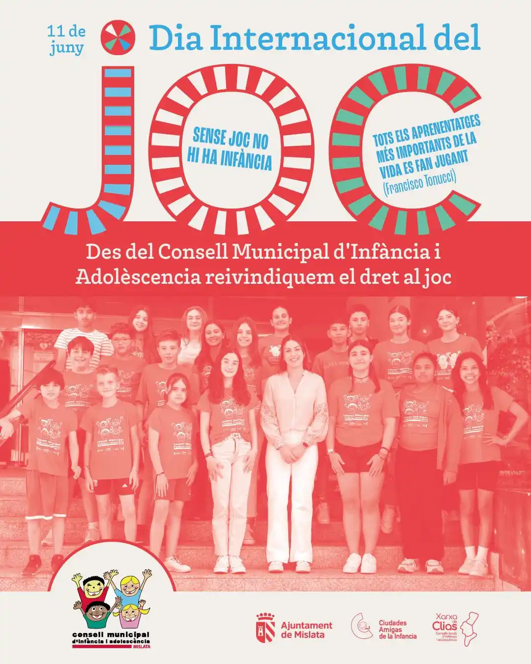 Image from Mislata informa: 🎉 11 de juny | DIA INTERNACIONAL DEL JOC  👧 El Consell d'Infància i ...