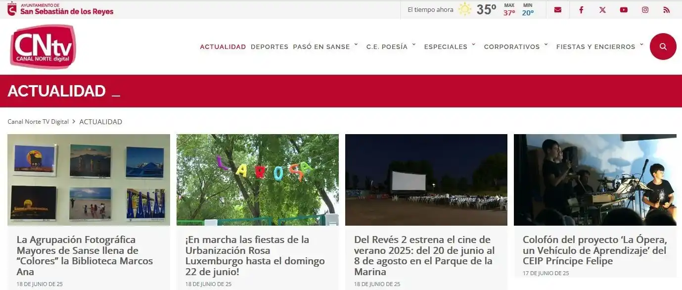 Image from Ayuntamiento de San Sebastián de los Reyes: 18.06.2025 I Hoy en <a class="text-blue-500 hover:underline cursor-poi...