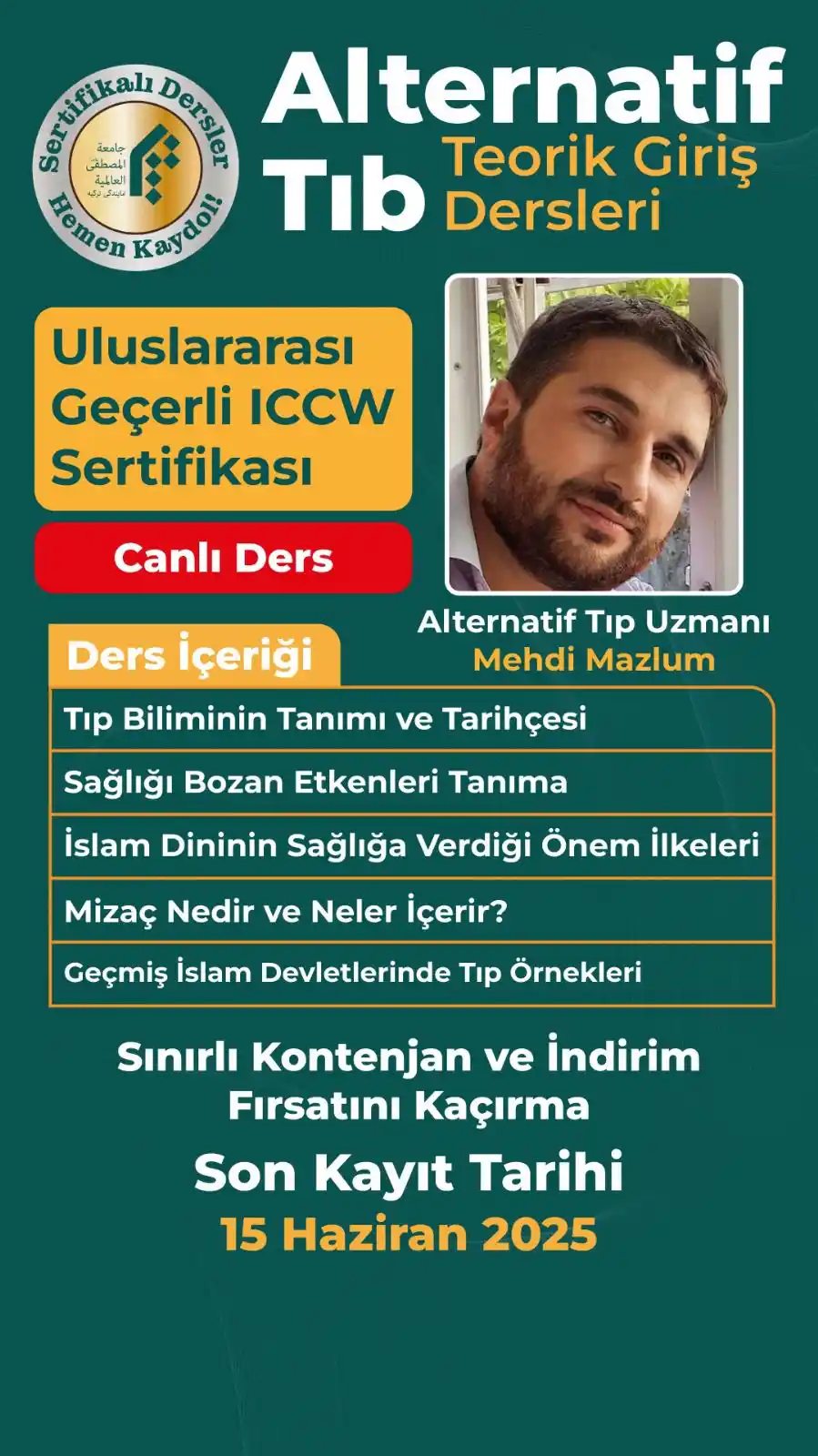 Image from El-Mustafa Eğitim Televizyonu : Alternatif tıp meraklıları için kaçırılmayacak bir fırsat! 🌿✨ Altern...