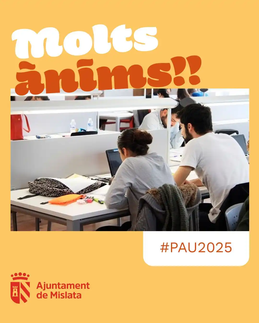 Image from Mislata informa: 📚 Desde el Ayuntamiento de Mislata queremos enviar mucho ánimo y suer...