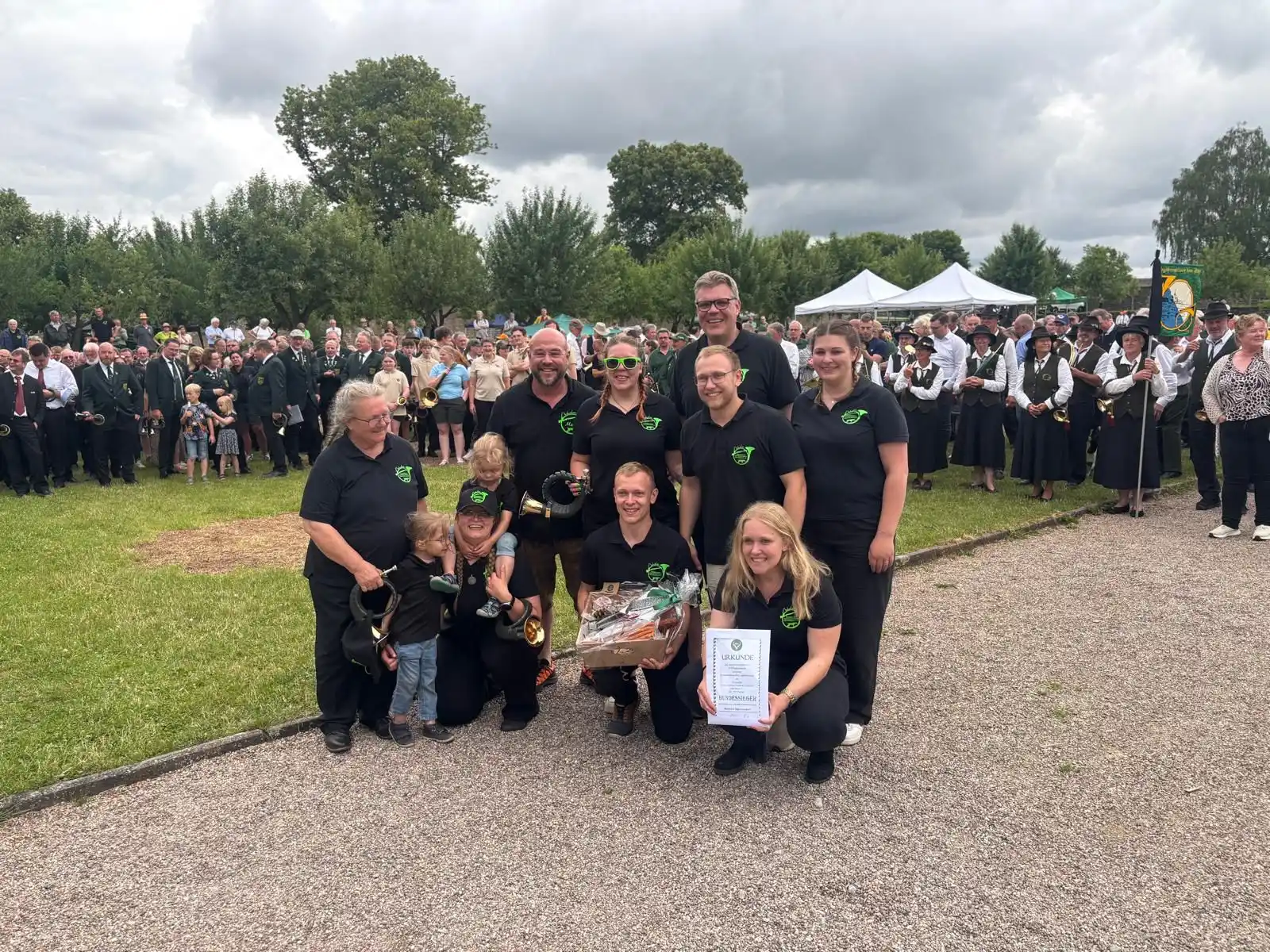 Image from Landesjagdverband Hessen e. V.: Die Bläsergruppe des KJV Gelnhausen ist Bundesmeister in der Klasse A�...