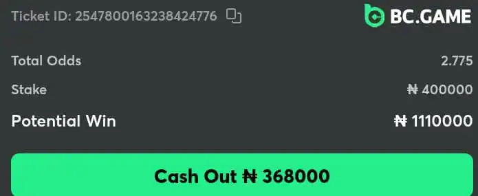 Image from DEXBETS: *GET READY TO WIN BIG*🎉 *POTENTIAL JACKPOT: 1,100,000 on BC Game!* ❤...