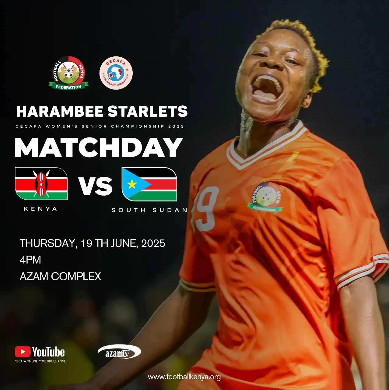 Image from Football Kenya Federation: It's Matchday for our <a class="text-blue-500 hover:underline cursor-p...