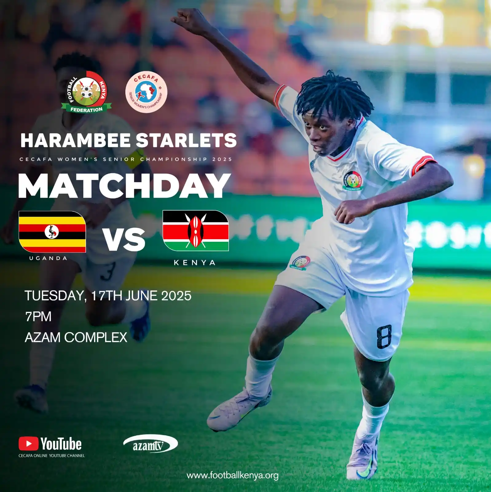 Image from Football Kenya Federation: It's Matchday for our <a class="text-blue-500 hover:underline cursor-p...