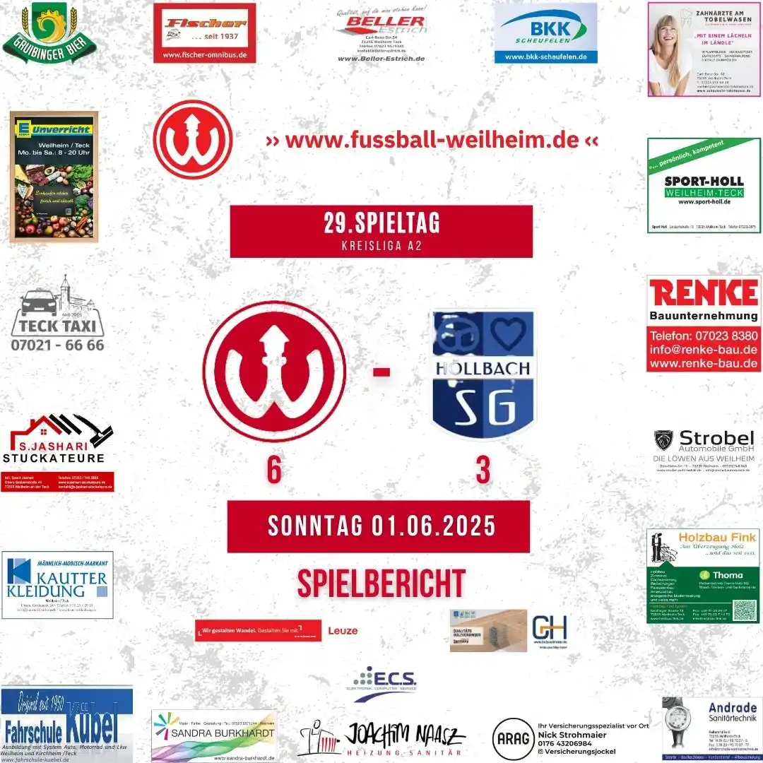Image from TSV Weilheim a.d.Teck - Abt. Fussball: 🔴⚪ Meister krönt Heimabschluss mit Torfestival! 🔴⚪  TSV Weilheim – S...