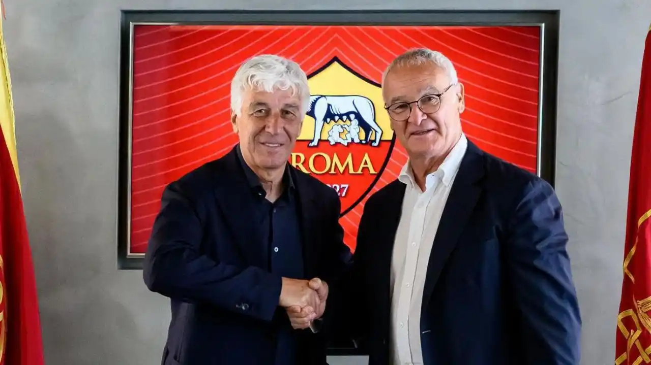 Image from Diário de torcedor: 🎙 Ranieri, diretor da Roma, na apresentação do técnico Gasperini "A...