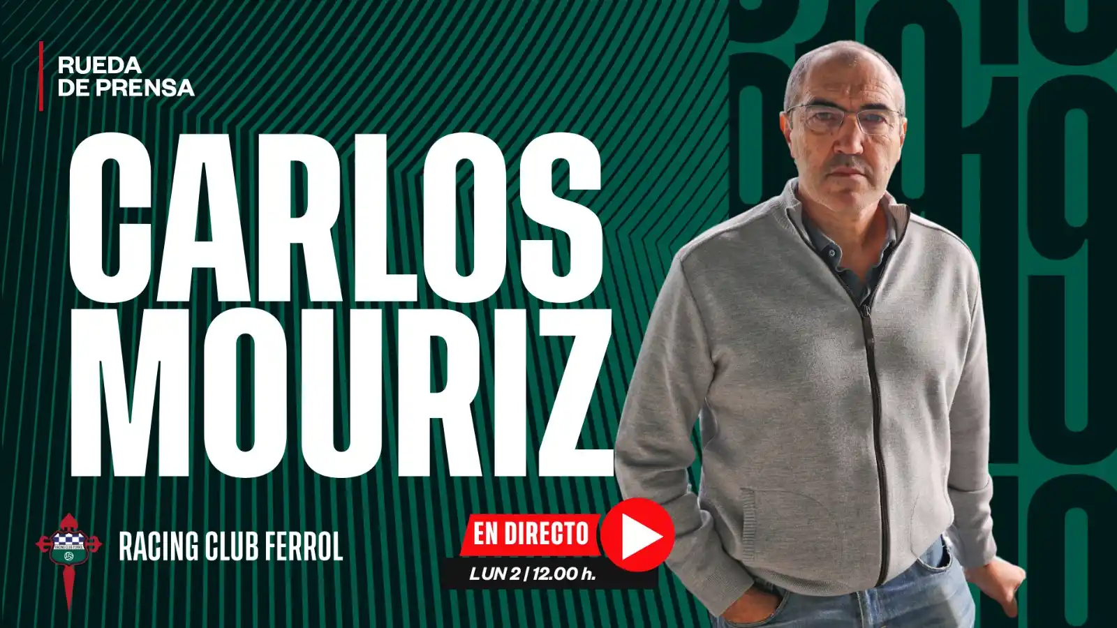 Image from Racing Club Ferrol: 🎙 RUEDA DE PRENSA | Carlos Mouriz, Director General y Deportivo del R...