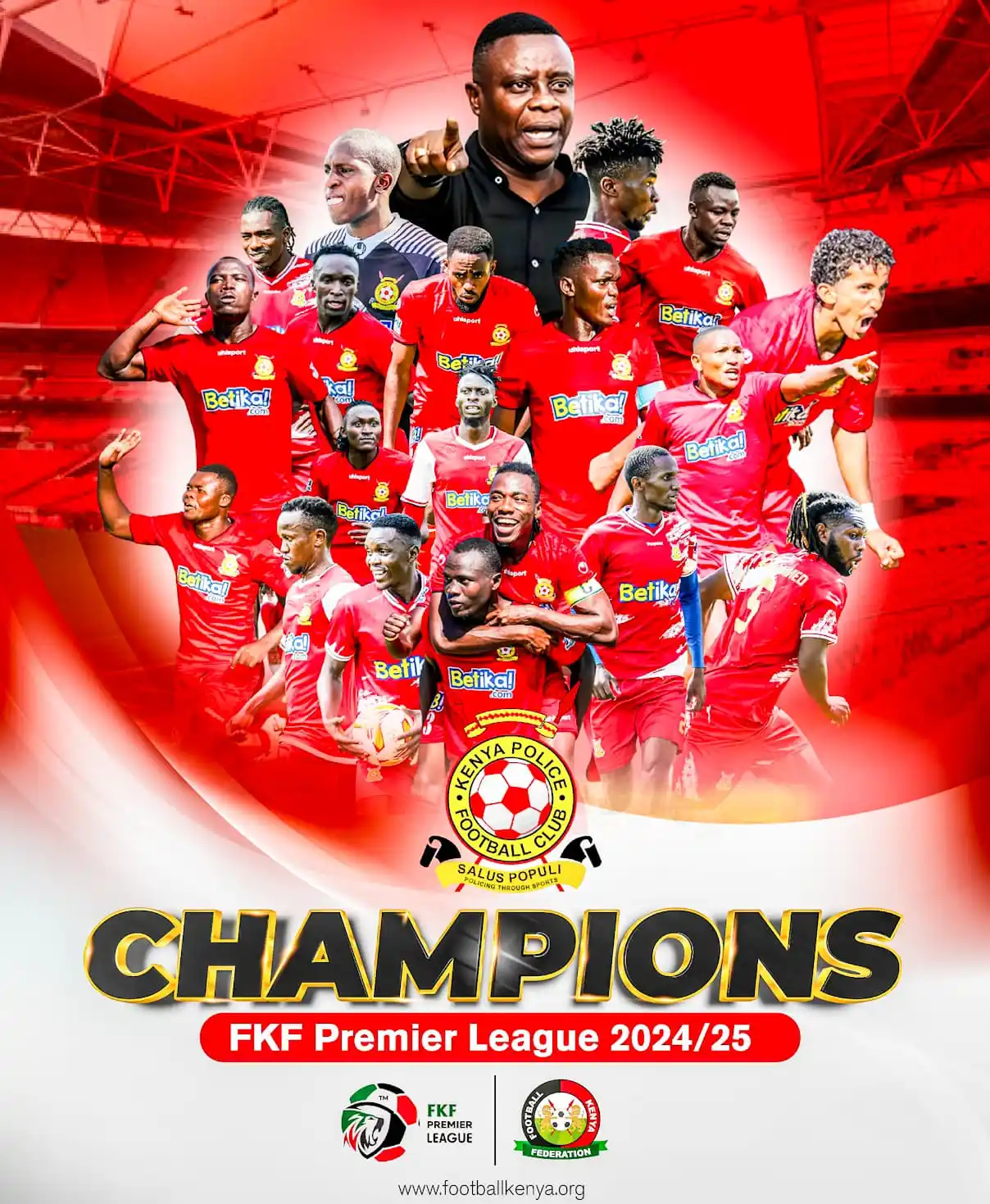 Image from Football Kenya Federation: Salute to your new <a class="text-blue-500 hover:underline cursor-poin...