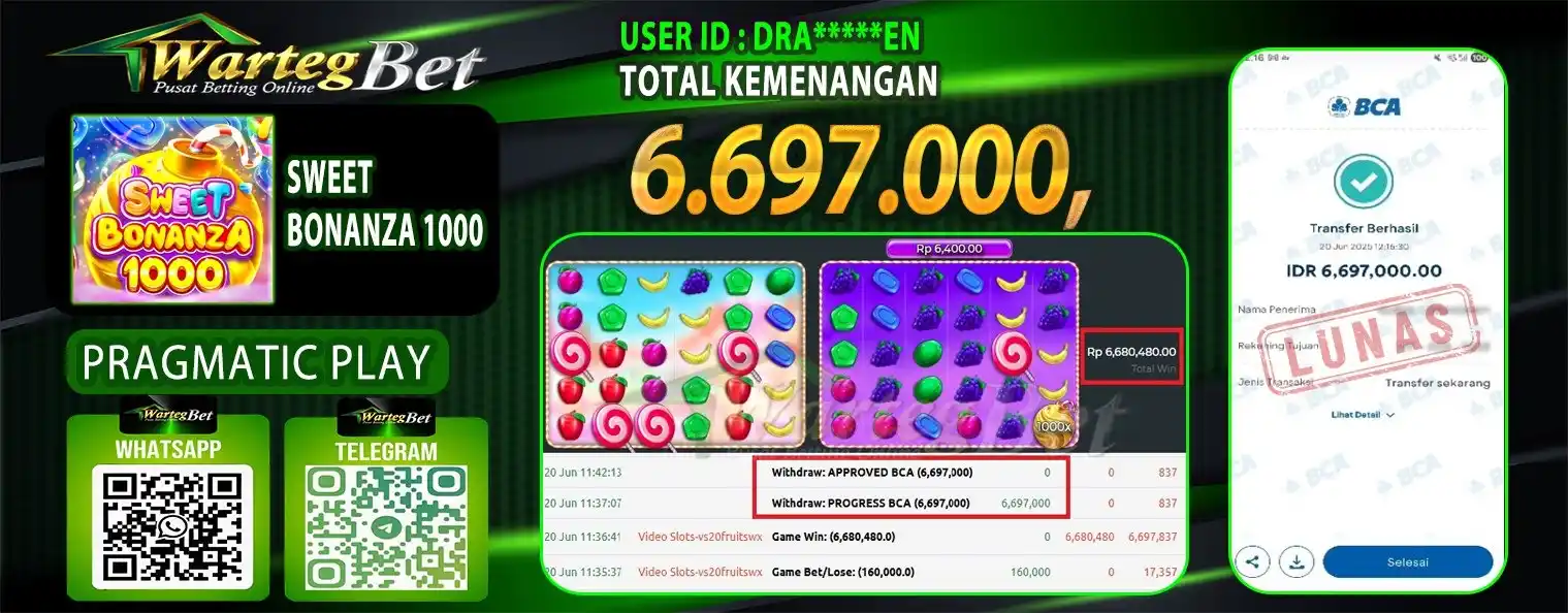 Image from ✅SLOT GACOR HARI INI✅: Selamat Kepada Member WARTEGBET Yang Telah Jp Paus USER ID : DRA*****E...