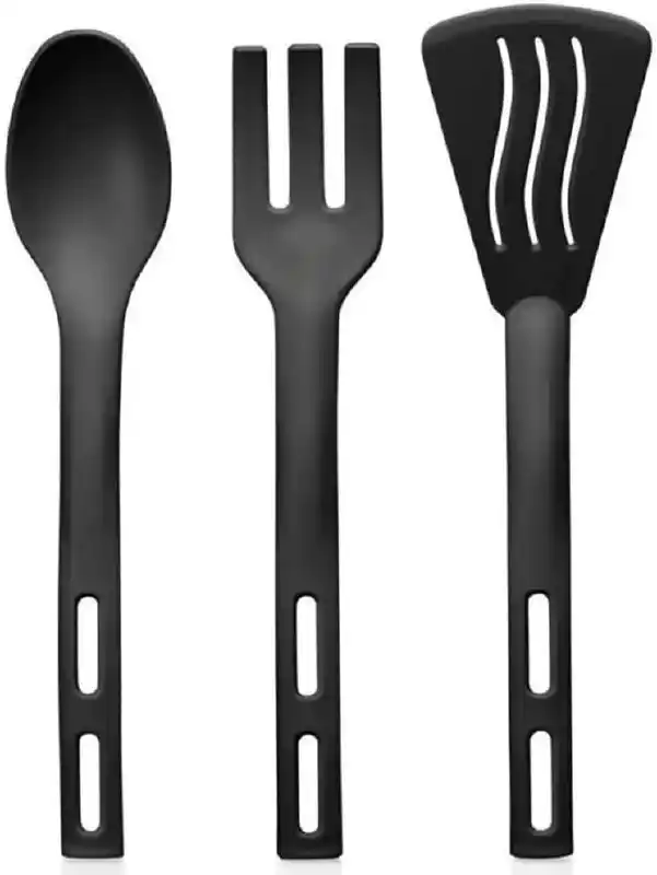 Image from ÖZEL FIRSATLAR - İndirim Kanalı: *Selenica 3'lü Mini Plastik Mutfak Servis Seti, 24 cm, Antrasit Gri, B...