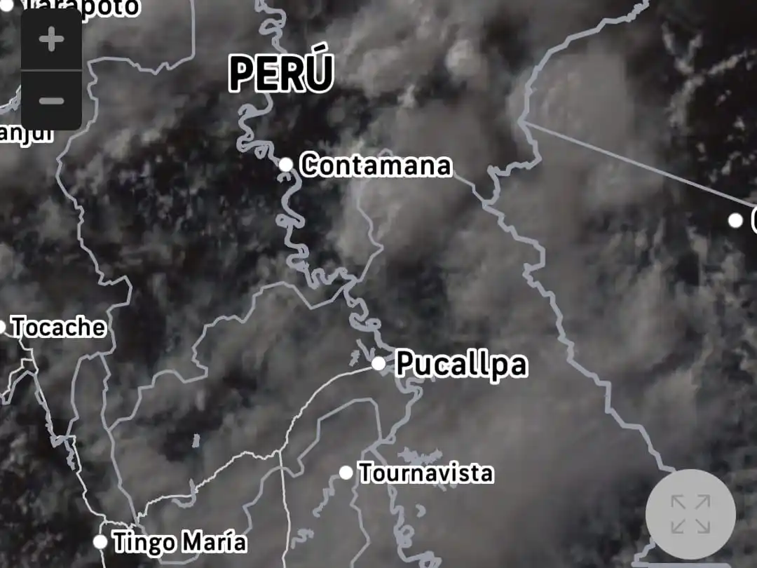 Image from REDES UCAYALI NOTICIAS🌎: ((🔴)) ULTIMO: IMAGEN SATELITAL MUESTRA EL INGRESO DEL FRIAJE EN PUCAL...