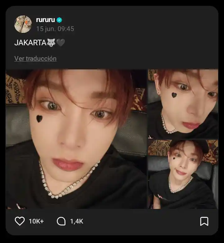 Image from TAKI TAKI RUMBA | 𐙚 &TEAM INFO: 🌟 *🐰* | *WEVERSE* `# HARUA` [25/06/15]  🐰: JAKARTA🐺🖤  * https://w...