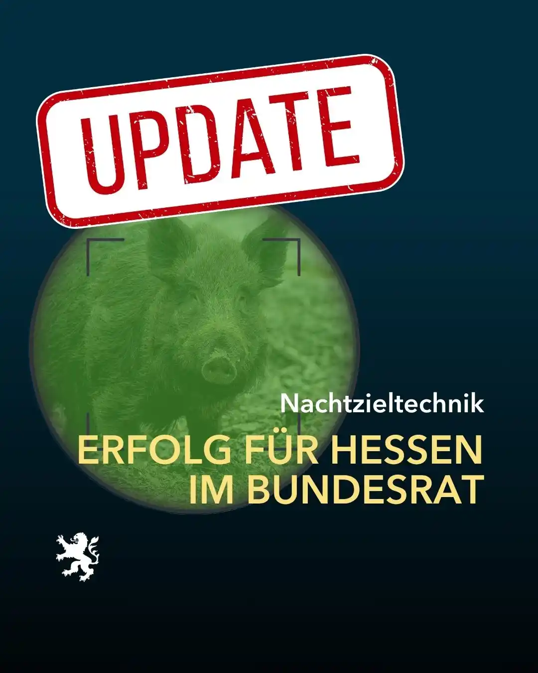 Image from Landesjagdverband Hessen e. V.: ⚠️⚠️ Wichtig: Nachtzieltechnik - Änderung des Waffengesetzes muss abge...