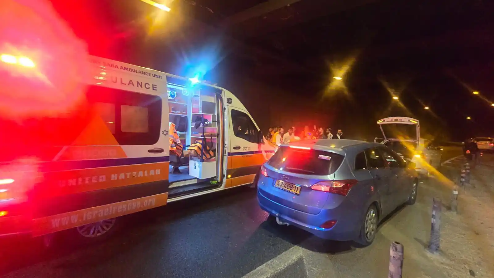 Image from איחוד הצלה: *ירושלים: רוכב אופנוע נפצע בינוני בתאונה*  דוברות איחוד הצלה - מחוז יר...