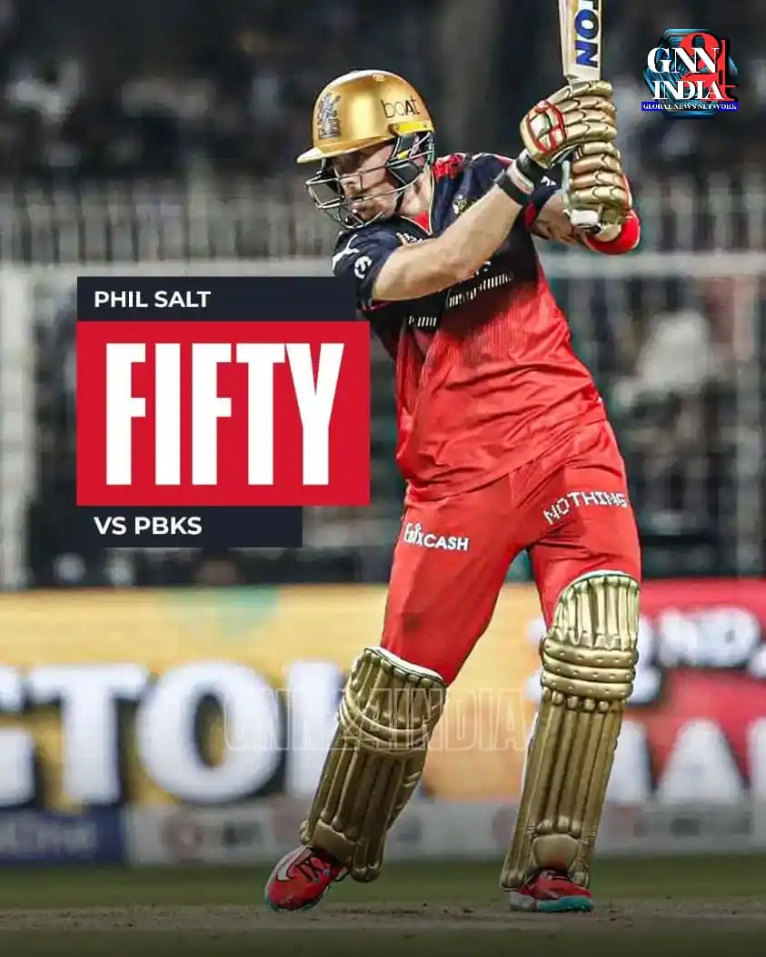 Image from Gnn24india: 𝟏𝟎𝐭𝐡 𝐈𝐏𝐋 𝐟𝐢𝐟𝐭𝐲 𝐟𝐨𝐫 𝐏𝐡𝐢𝐥 𝐒𝐚𝐥𝐭! 💥 A fiery 23-bal...