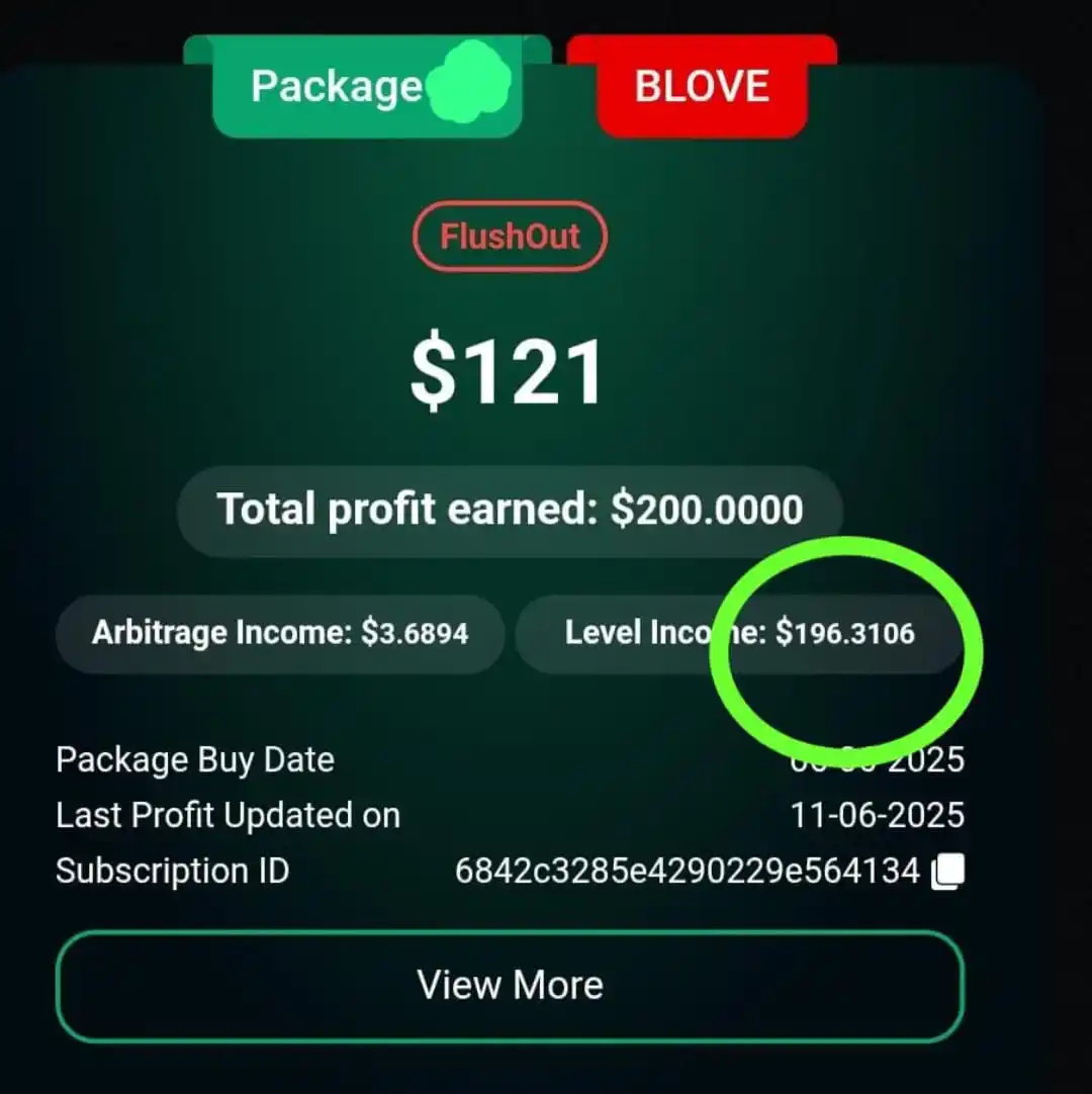 Image from SHAUKAT RATHOD AI ARBITRAGE KRANTI GROUP: 1st Blove Subscription FlushOut 😜🥰🔥👑👑💥 That's income potential o...