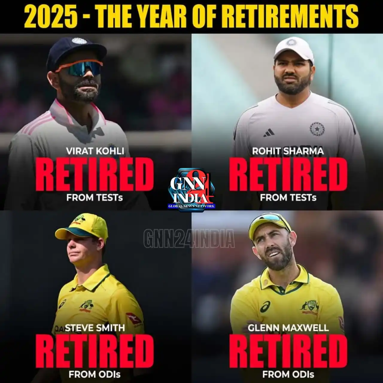 Image from Gnn24india: 2025 has truly been the end of an era 💔 A retirement wave sweeping th...