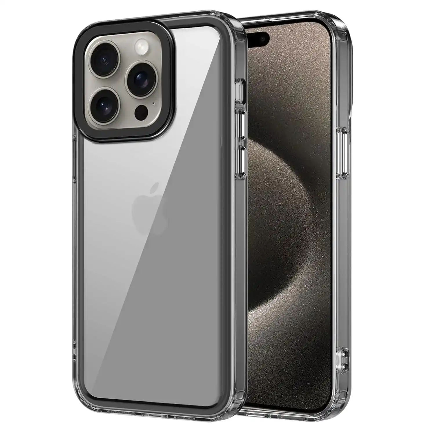 Image from Shop My Deals ( Best Online Shopping Deals, Offers Discount Site: *🔥🔥amazon basics Back Case Cover for iPhone 15 Pro (TPU + PC_Space-B...