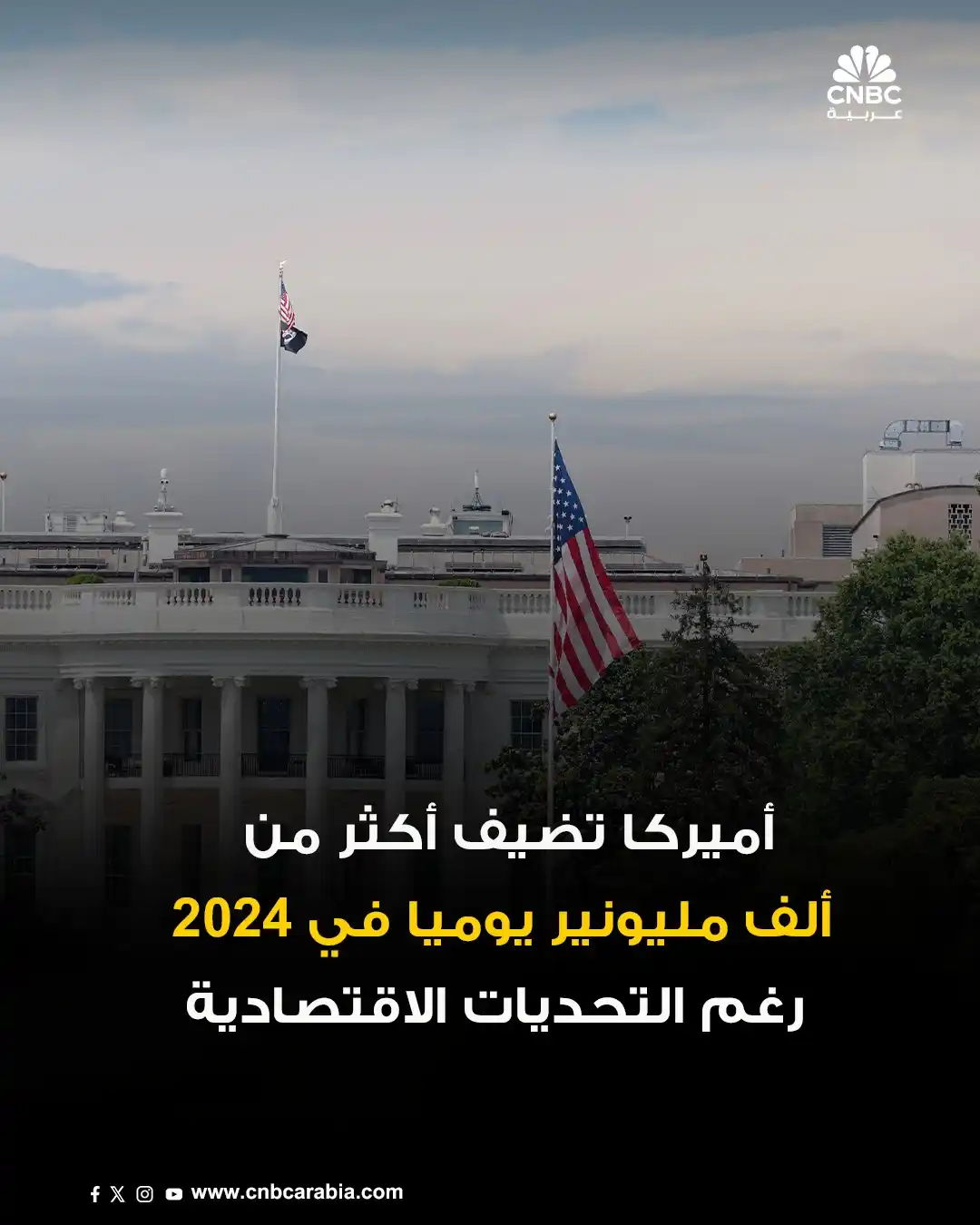 Image from قناة CNBC عربية: ◼️أميركا🇺🇸 لا تزال تحتفظ بصدارتها العالمية في عدد أصحاب الثروات الكب...