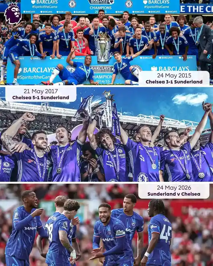 Image from Football Calls: Chelsea fans are already celebrating. On the Final Day of 2014/15 and ...