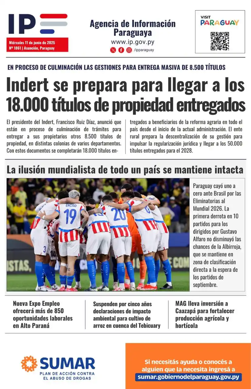 Image from Radio Nacional Del Paraguay: 🗞 Compartimos los principales titulares de la @IPParaguay  💻📲Toda l...