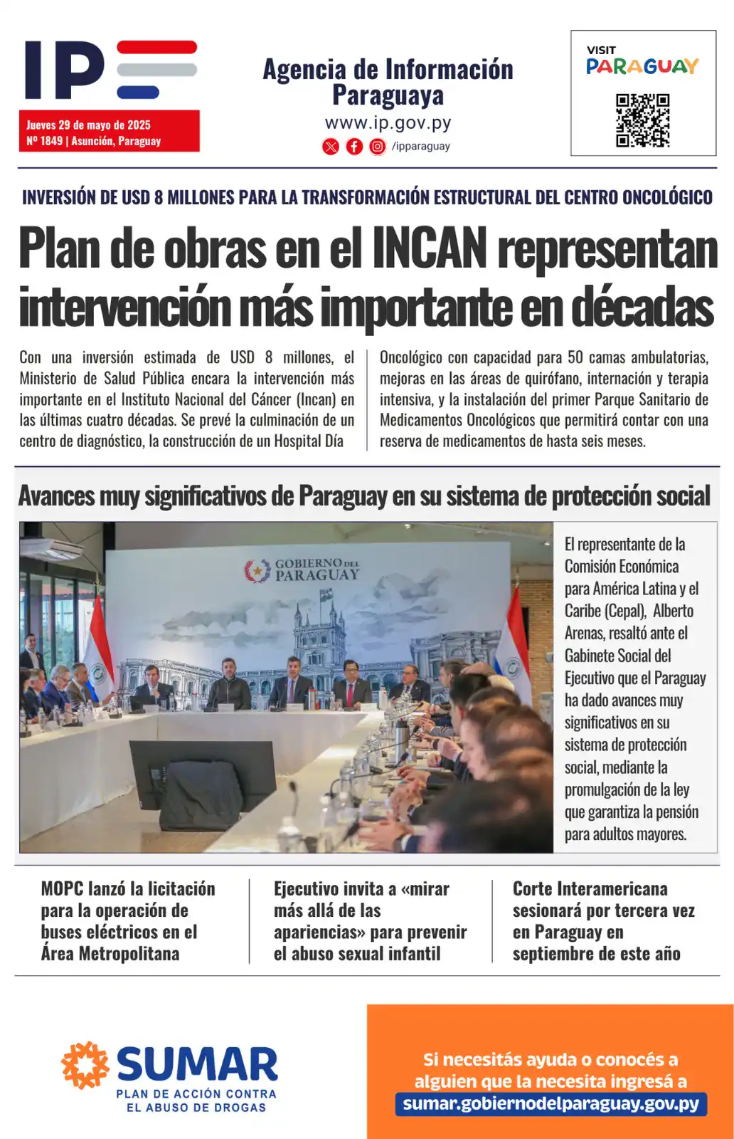 Image from Radio Nacional Del Paraguay: 🗞 Compartimos los principales titulares de la @IPParaguay  💻📲Toda l...