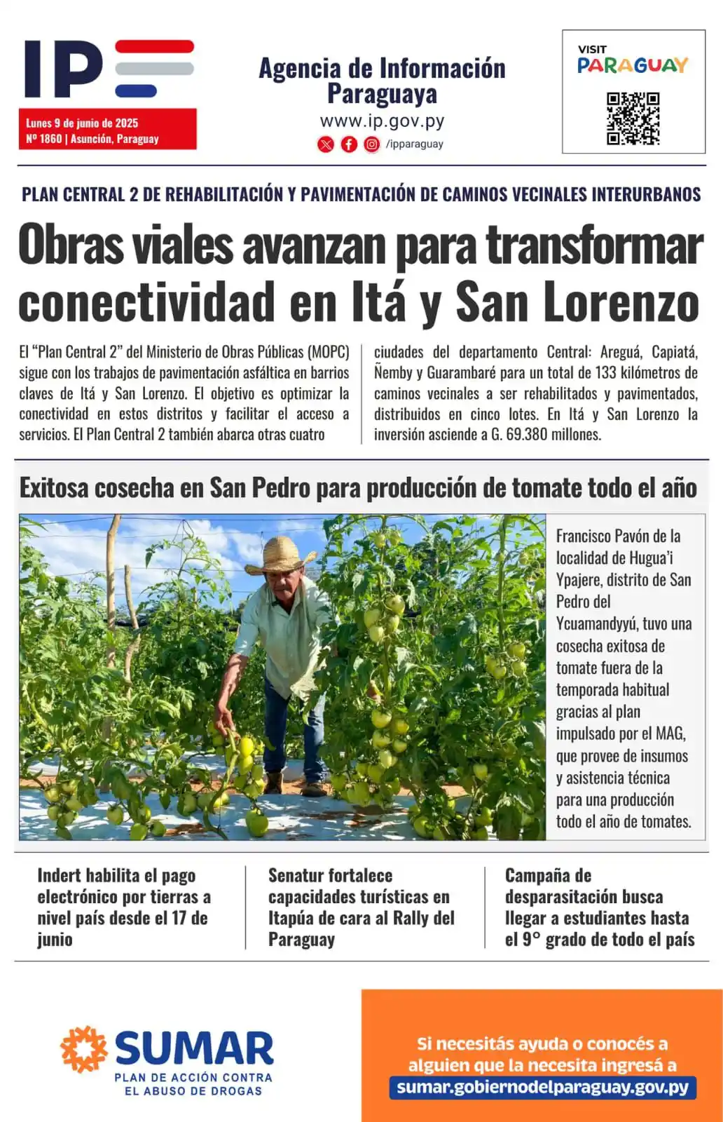 Image from Radio Nacional Del Paraguay: 🗞 Compartimos los principales titulares de la @IPParaguay  💻📲Toda l...