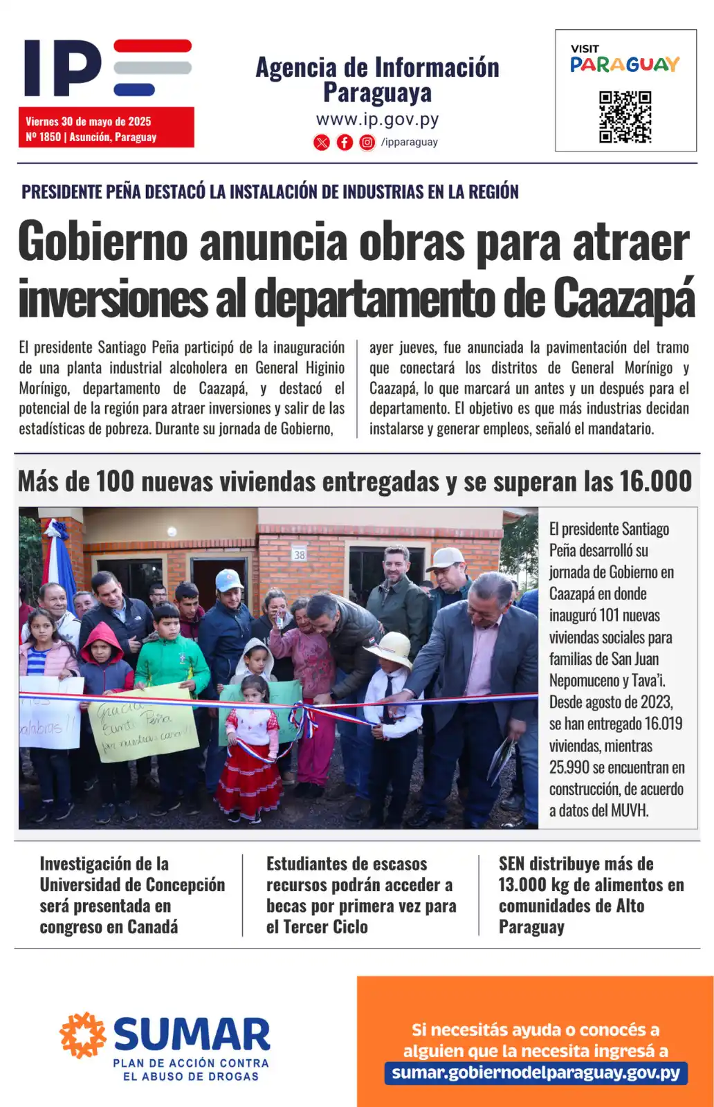 Image from Radio Nacional Del Paraguay: 🗞 Compartimos los principales titulares de la @IPParaguay  💻📲Toda l...