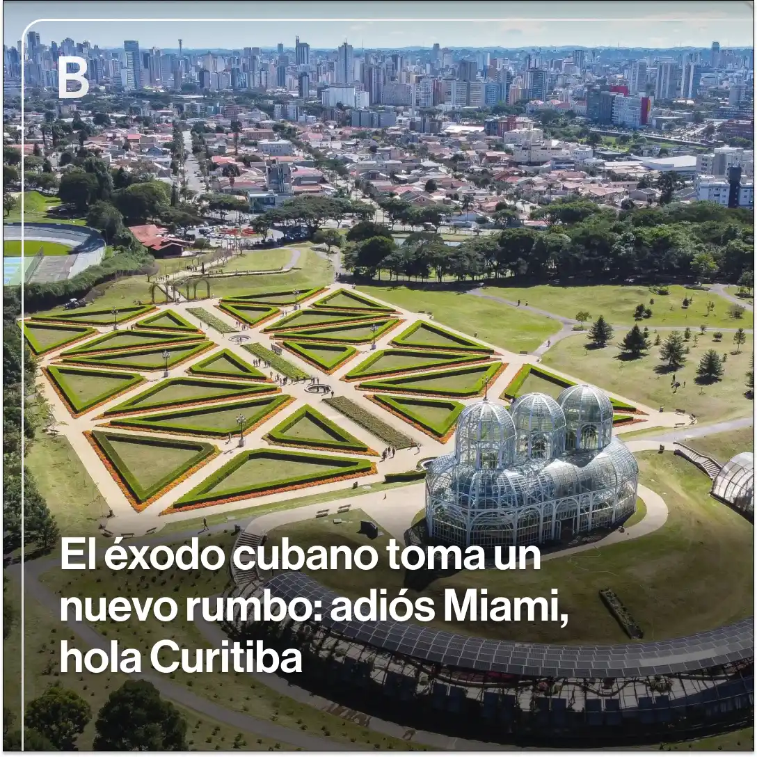 Image from Bloomberg en Español: 🇨🇺 Empujados por la *represión en Cuba* y el *cierre de puertas en E...