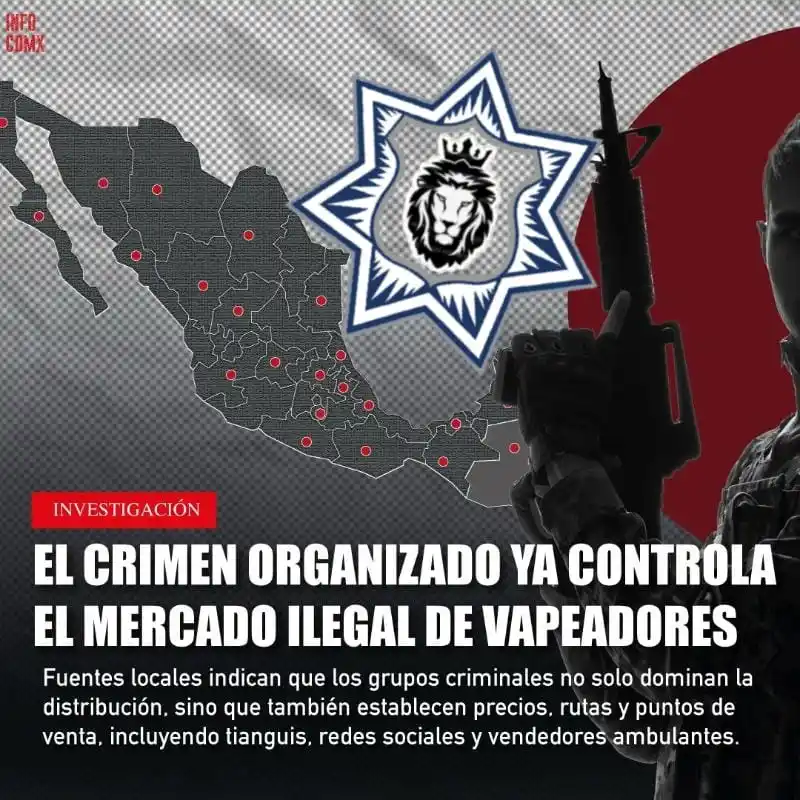 Image from N+ 👑 Fumanchu.Com⚜️: 🚔👮🚔👮🫆🫆 En Guasave, la venta de vapeadores representa una “caja c...