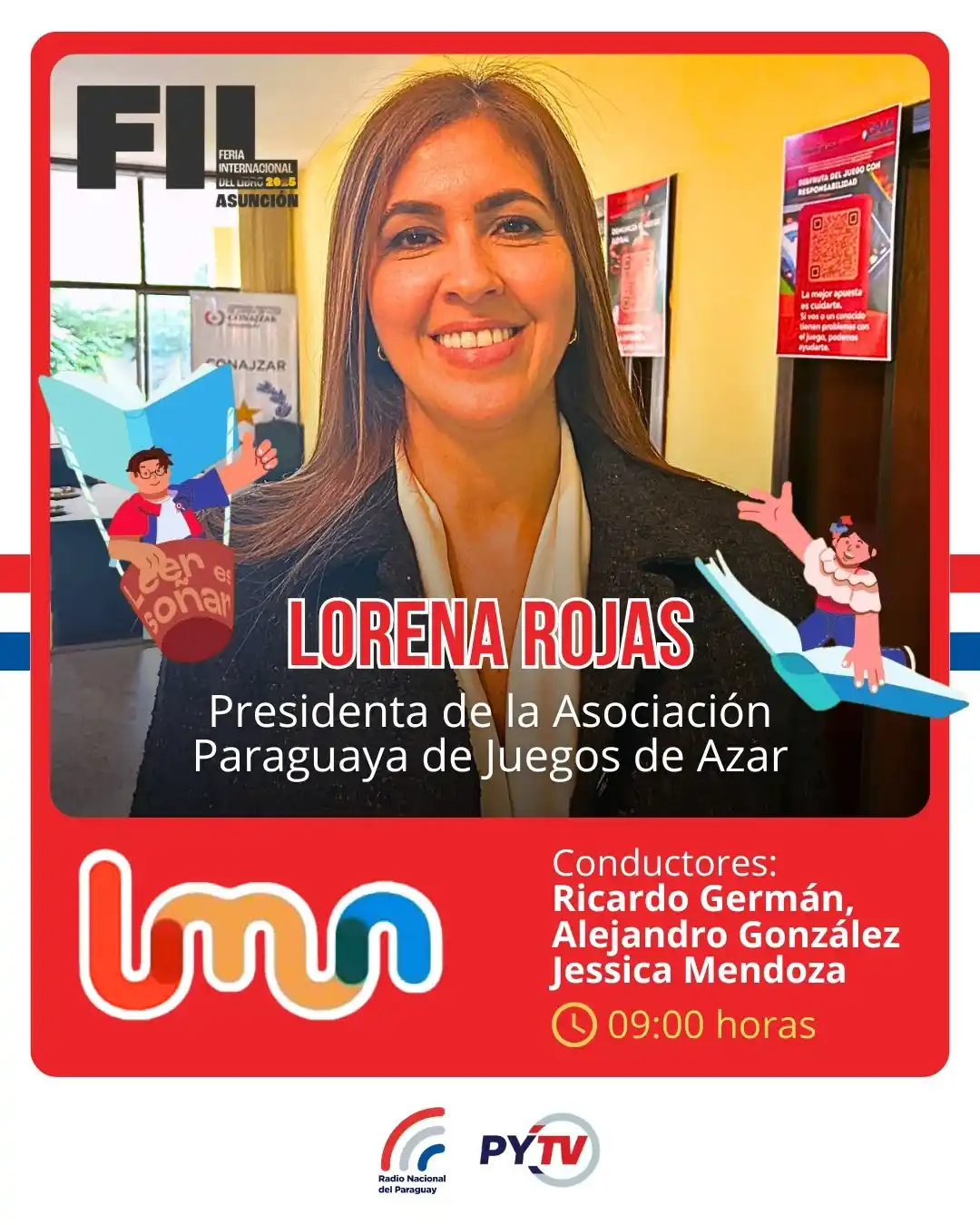Image from Radio Nacional Del Paraguay: 📻Esta mañana en el stand de Radio Nacional en la <a class="text-blue-...
