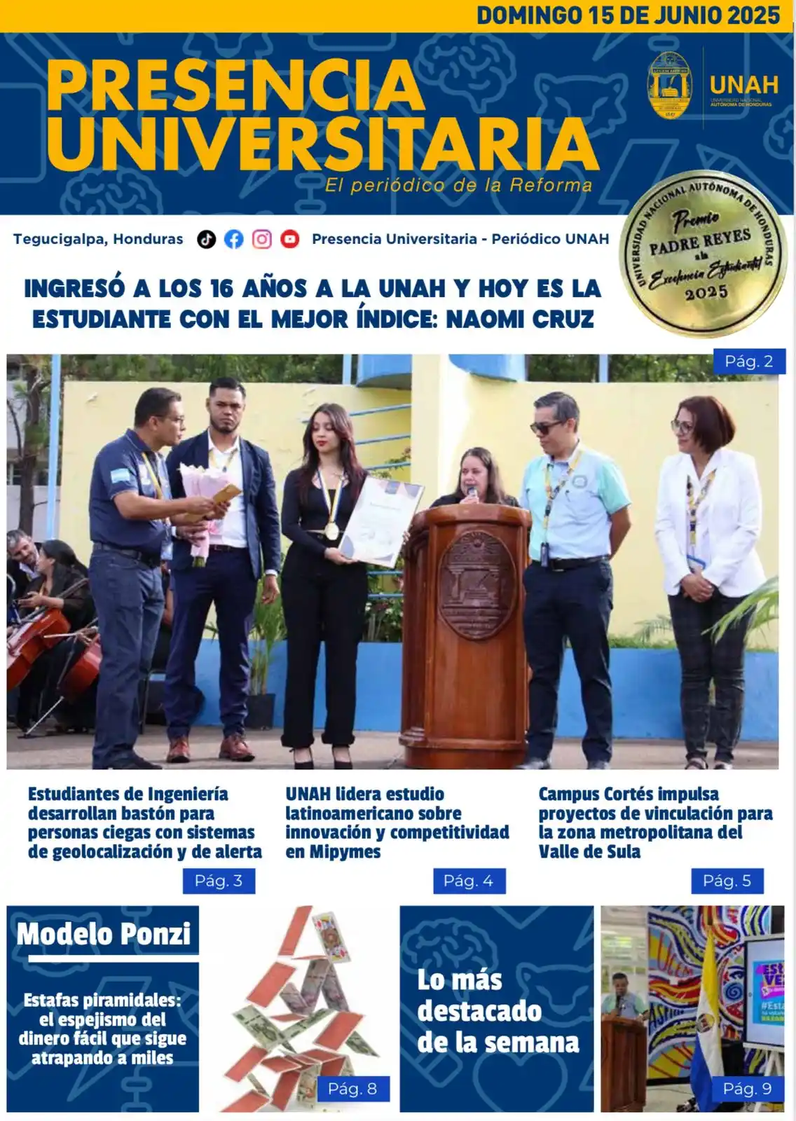 Image from UNAH | Universidad Nacional Autónoma de Honduras: 📣 Esta semana estuvo cargada de buenas noticias 🎉  Descúbrelas en la...