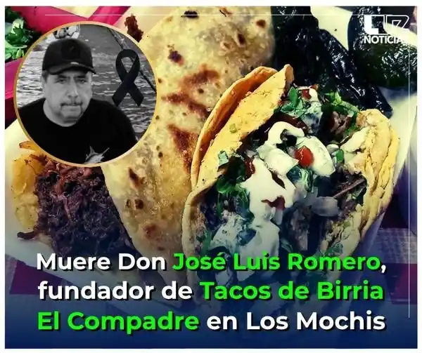 Image from Luz Noticias: 🕊🌮 *Fallece Don José Luis Romero*, fundador de *Tacos de Birria El C...