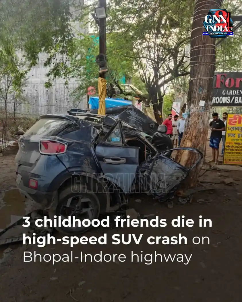 Image from Gnn24india: Heartbreaking News Three childhood friends died in a horrific crash on...