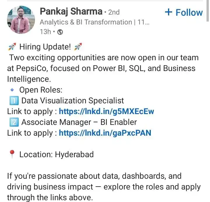 Image from Data Commence ✅: Hiring for power bi developer  https://www.linkedin.com/posts/iampanka...