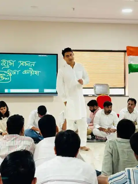 Image from Andhra Pradesh Youth Congress: 📍జైపూర్, రాజస్థాన్ IYC అధ్యక్షులు శ్రీ @UdayBhanuIYC గారు, <a class...