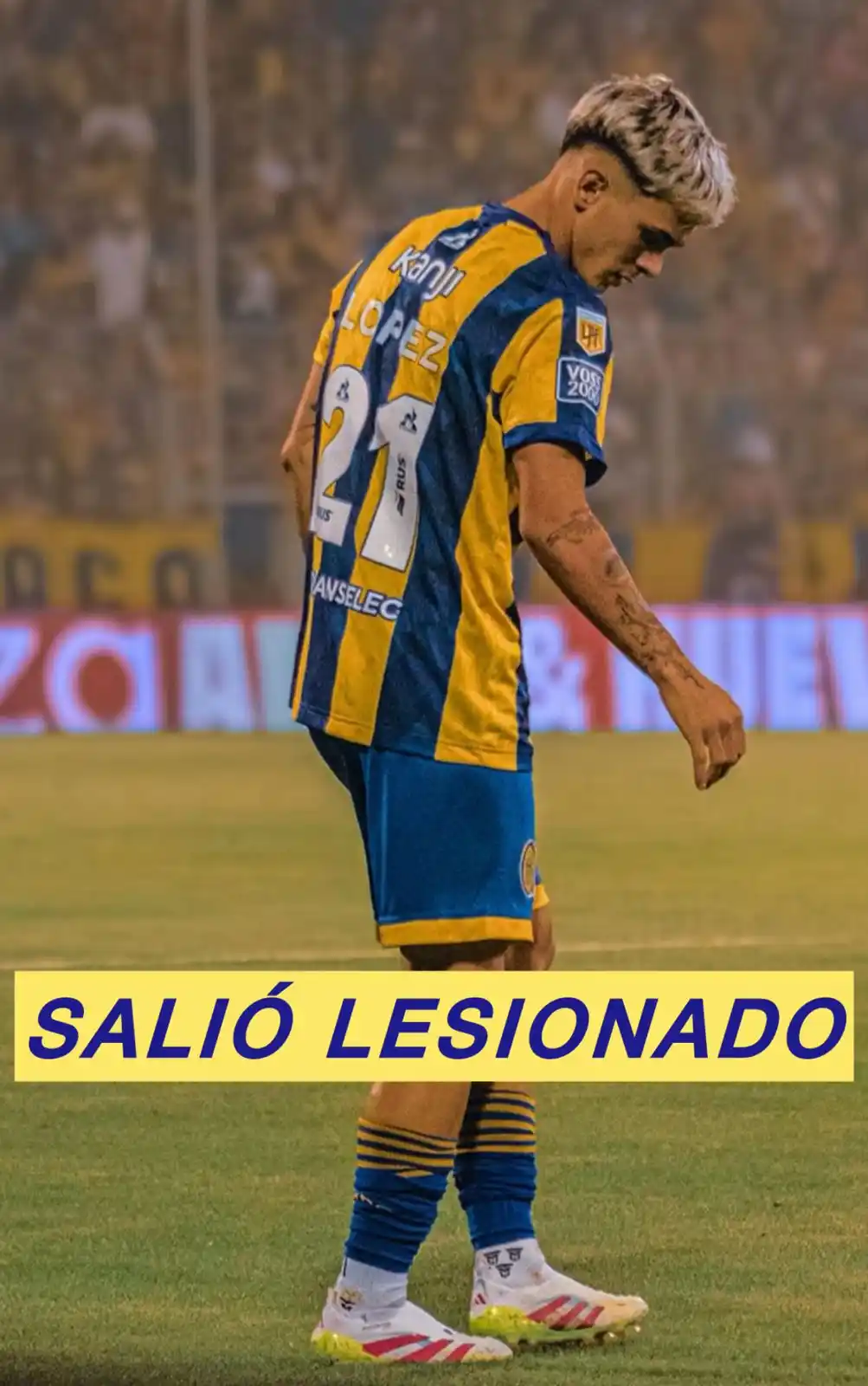 Image from Planeta Canalla: MALA PATA ❌  Santiago López tuvo que ser reemplazado en el amistoso de...