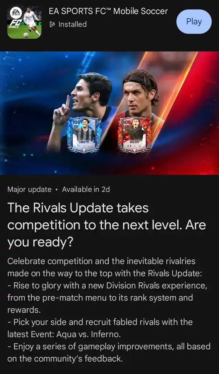 Image from EA SPORTS FC MOBILE 🇮🇩: Official 📌 Zanetti 106 Maldini 106 Kayaknya cara mendapatkannya sep...