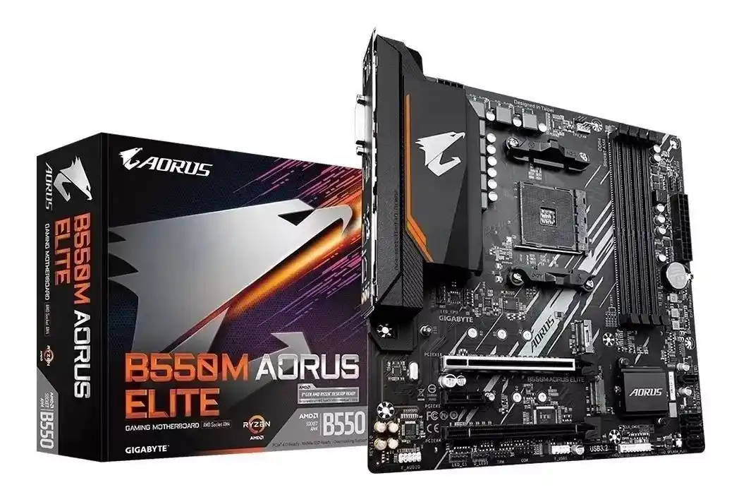 Image from GPCR Promo - Hardware e Tecnologia: 🔥Placa Mãe Gigabyte B550M Aorus Elite  💲R$703,92 🛍Cupom CAZETVOFFVI...