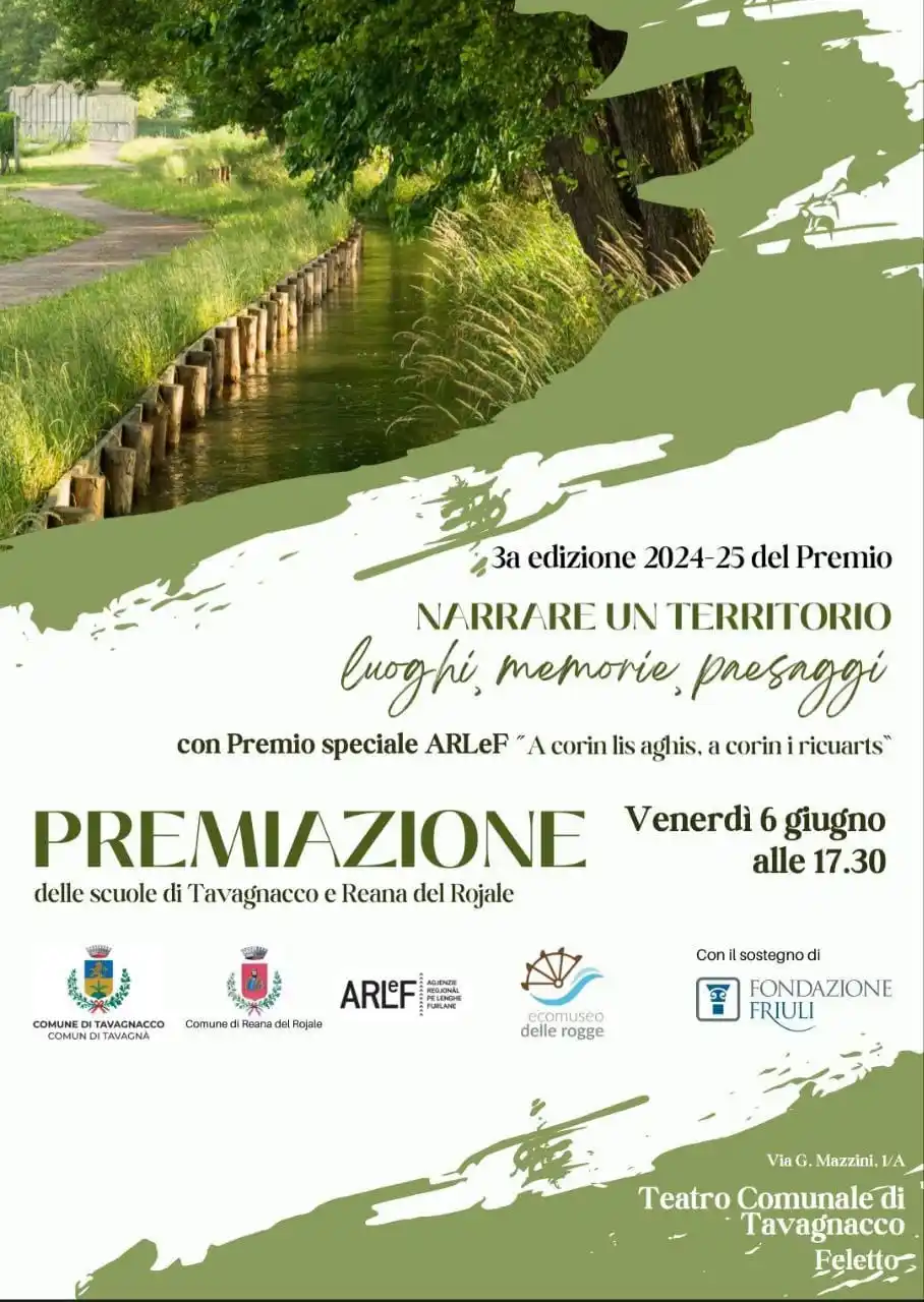 Image from Comune di Tavagnacco: 📚 Premiazioni del Premio “Narrare un territorio: memorie, luoghi e pa...