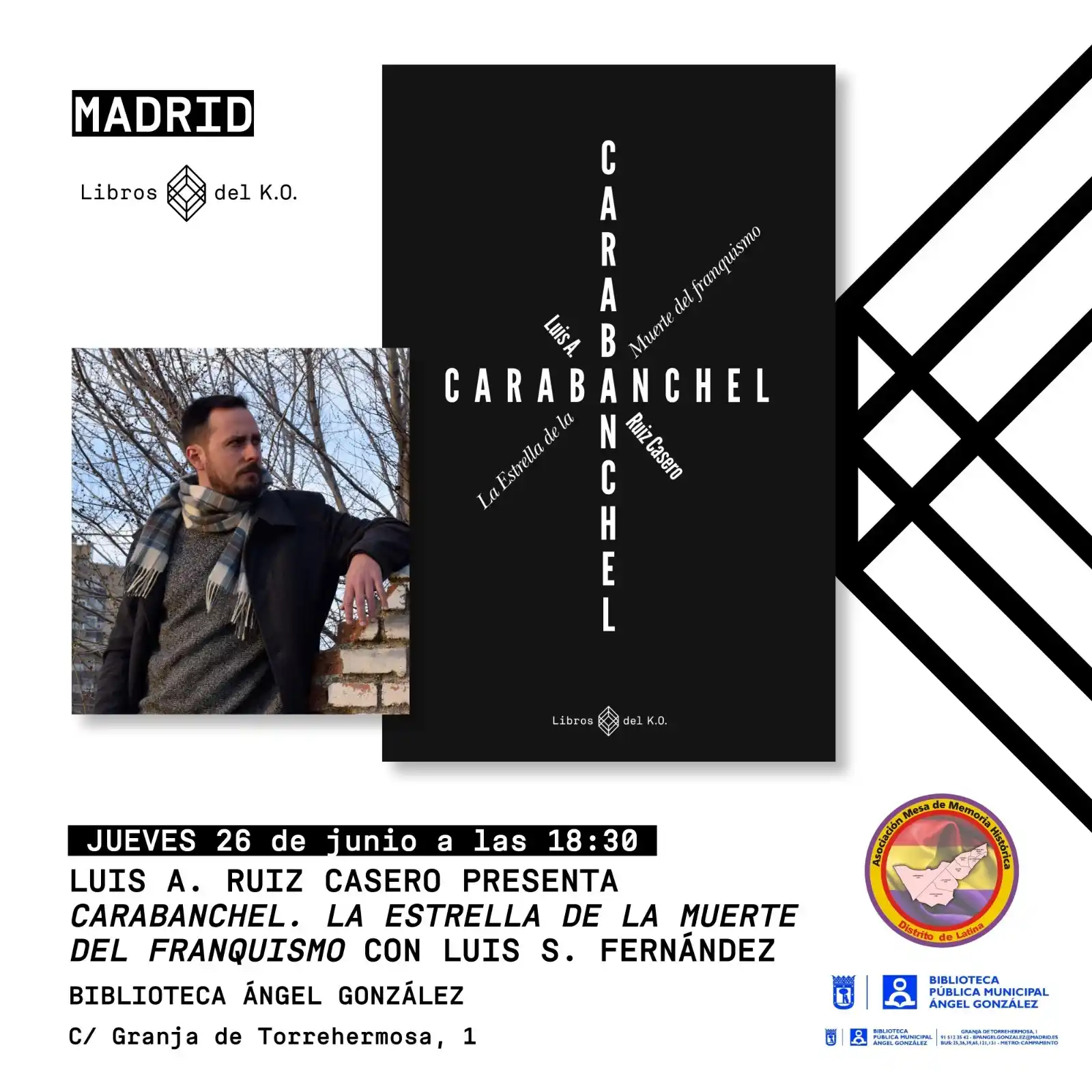 Image from Biblioteca Ángel González (Distrito Latina): 🗣📖 Presentación del libro 'Carabanchel: La Estrella de la Muerte del...