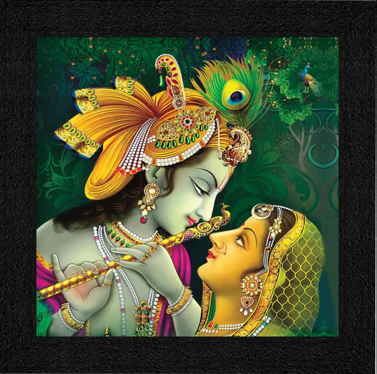 Image from Shop My Deals ( Best Online Shopping Deals, Offers Discount Site: *🔥🔥SAF paintings Religious Radha Krishna UV Coated Home Decorative G...