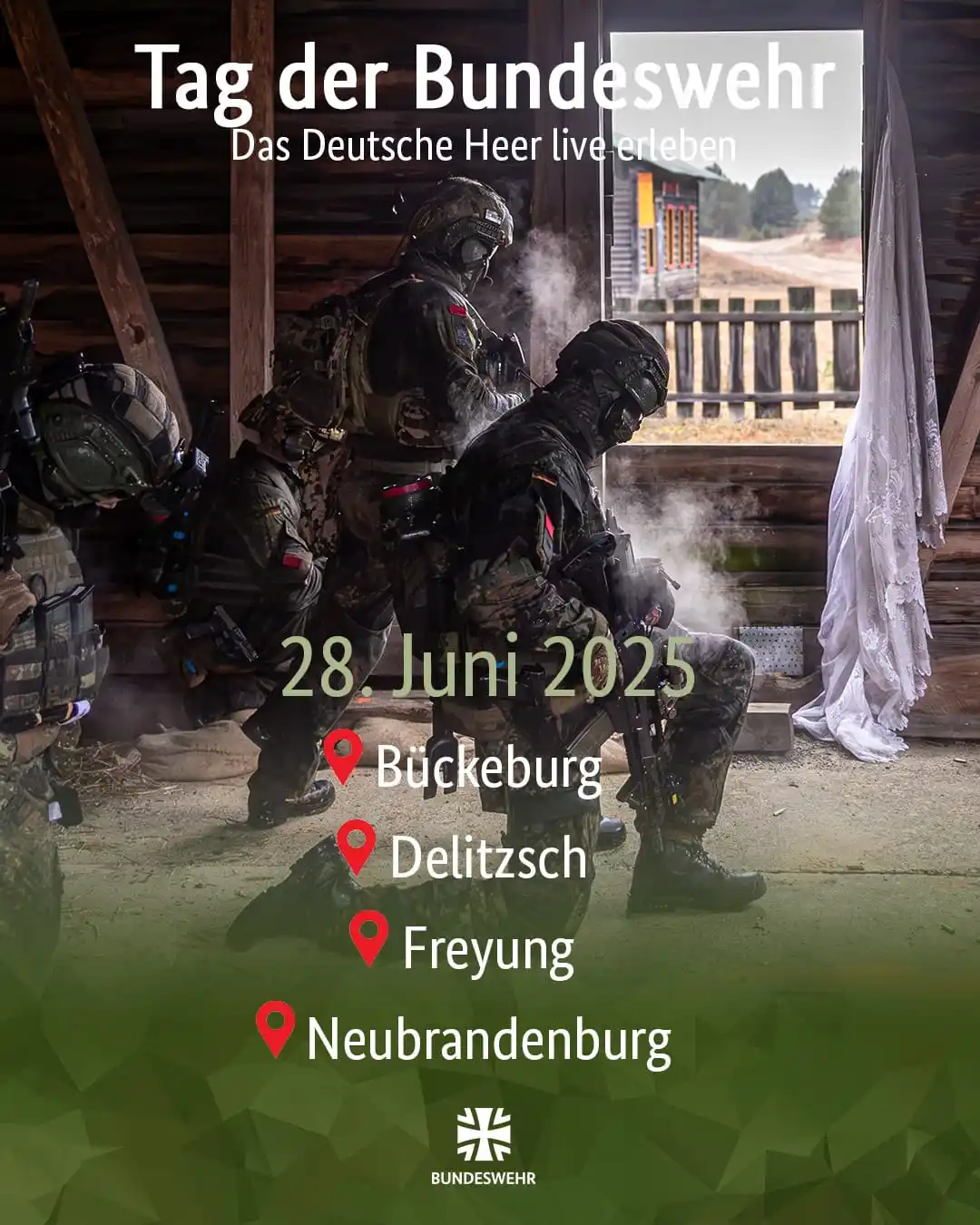 Image from Deutsches Heer: *Tag der Bundeswehr*  Am 🗓️ 28. Juni 2025 öffnet die Bundeswehr für e...