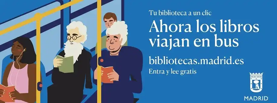 Image from Biblioteca Ángel González (Distrito Latina): Tu biblioteca a un clic: ¡te invitamos a leer mientras vas en autobús!...