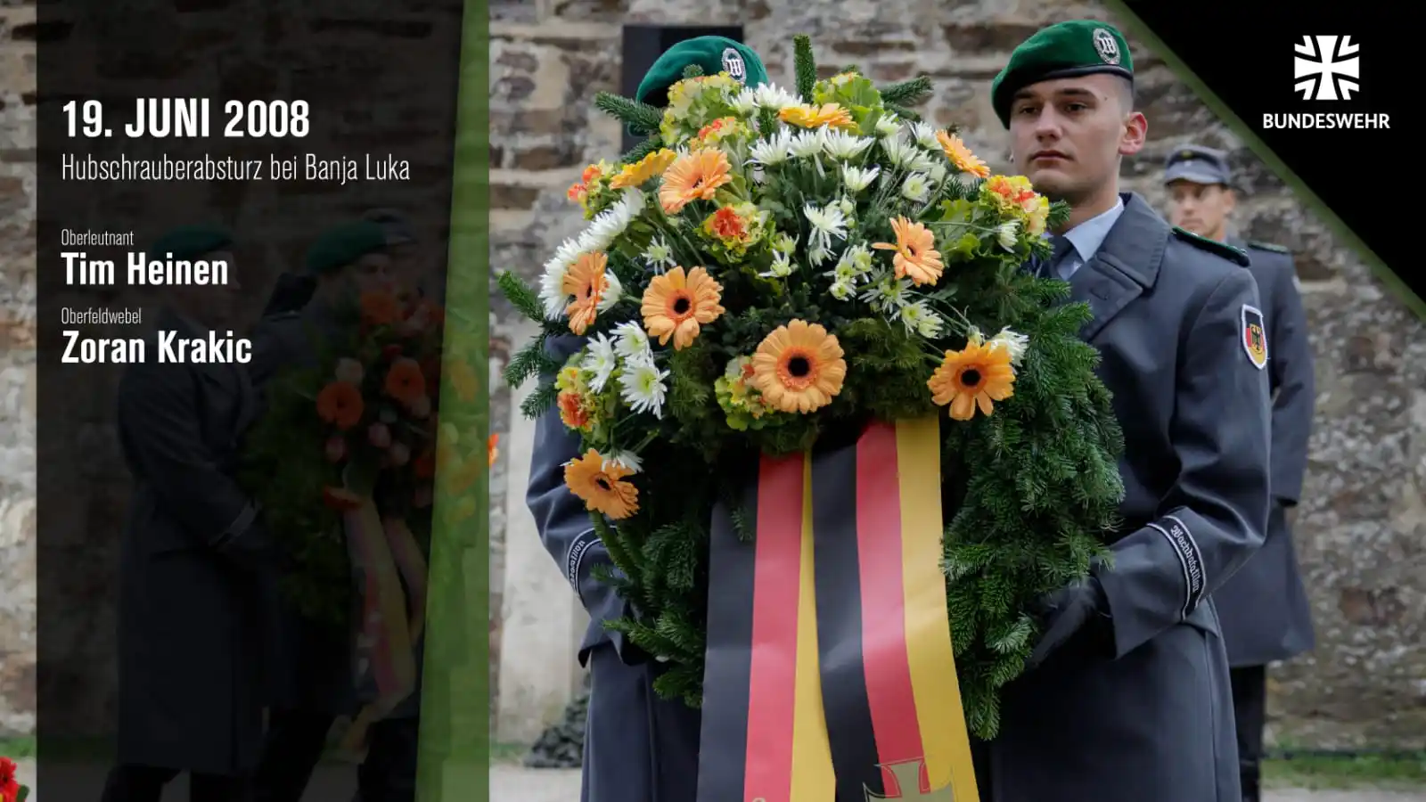 Image from Deutsches Heer: *Unvergessen* Oberleutnant Tim Heinen und Oberfeldwebel Zoran Krakic ...