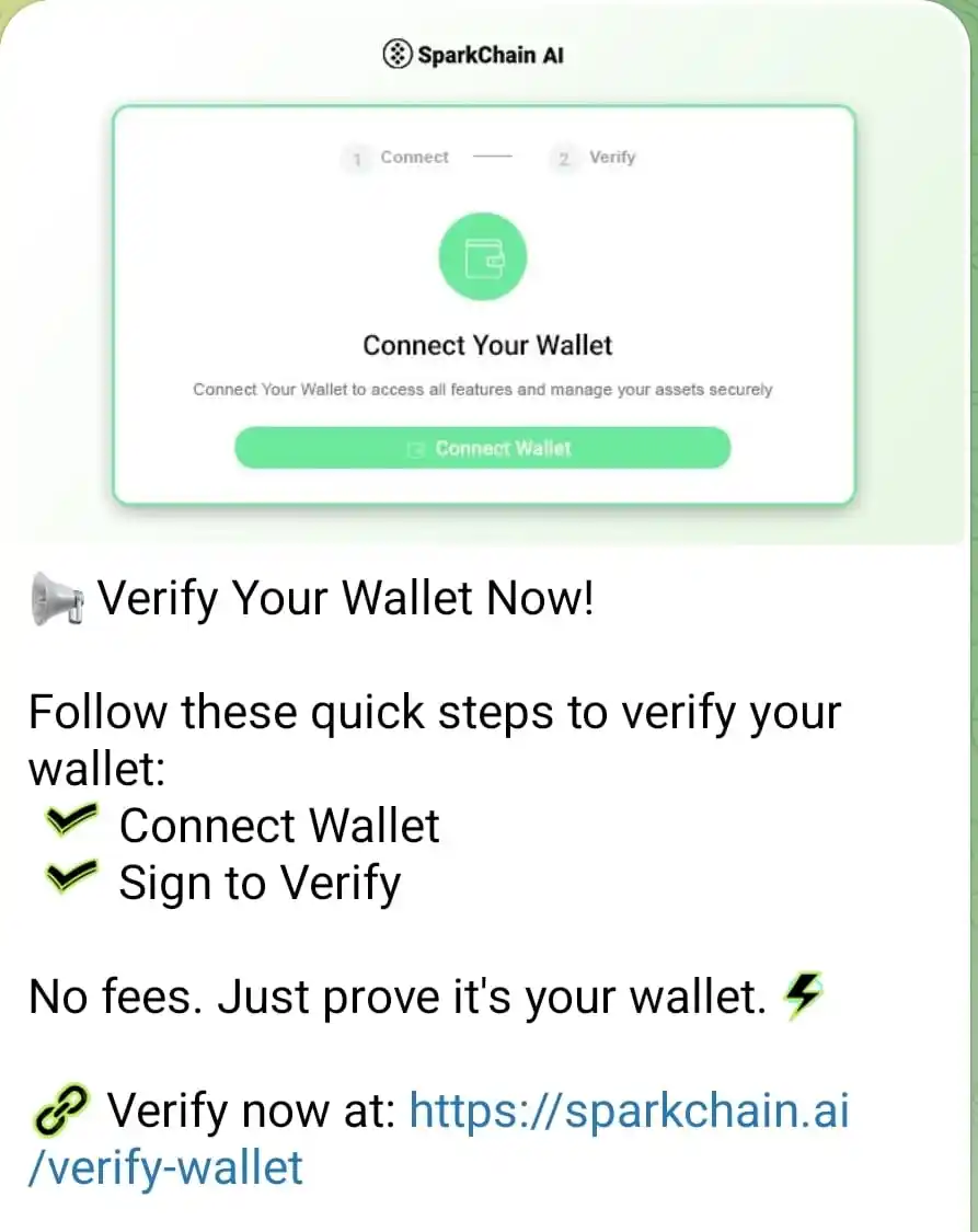 Image from ππππ«π§ π°π’ππ‘ ππππππ¦ ππ’ππ³: Verify your spark chain wallet Solana wallet, phantom No fee required...